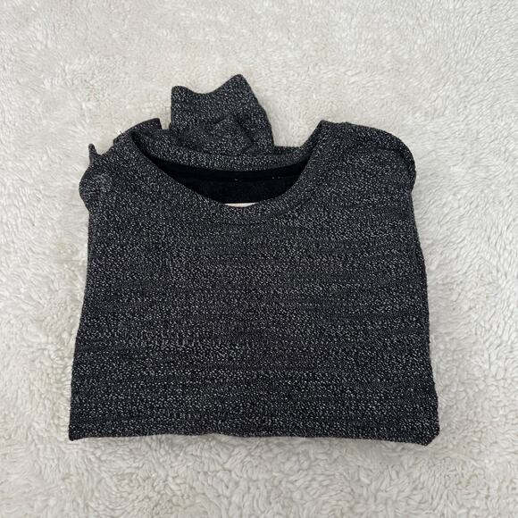 Marine Layer Chill Textured Sweatshirt Anthracite Gray Womens Sz XS - Picture 1 of 7